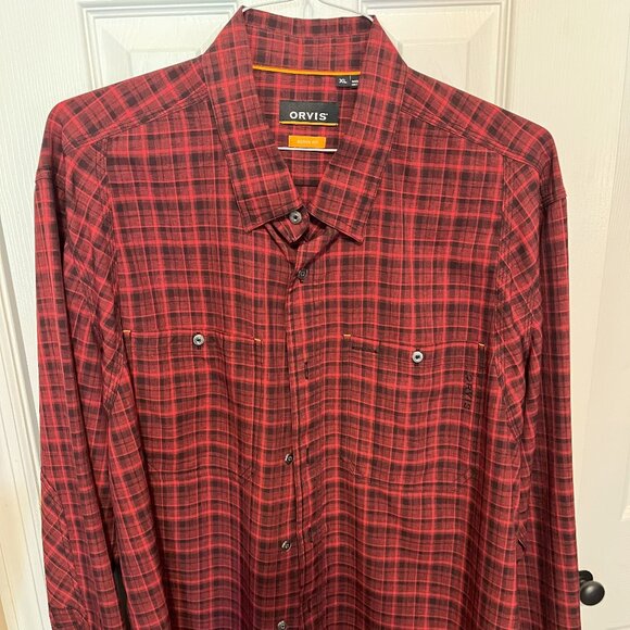 Orvis Tech Chambray Long Sleeve Work Shirt - Picture 1 of 3